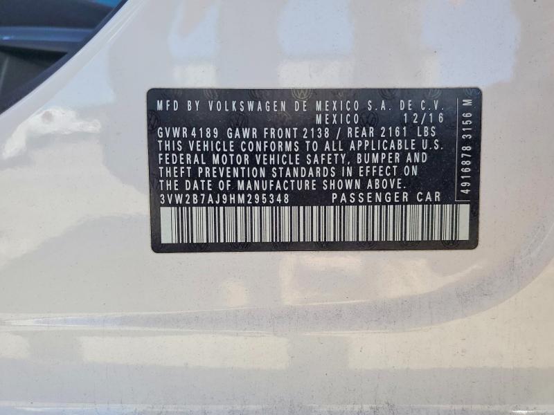 Продаж на аукціоні авто 2017 Volkswagen Jetta, vin: 3VW2B7AJ9HM295348, номер лоту: 49198176