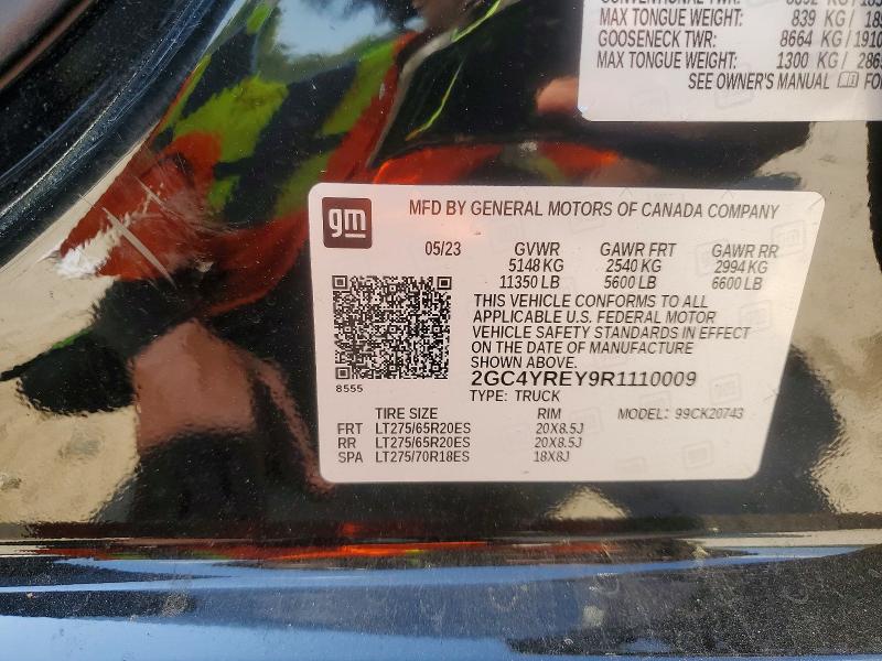 Продажа на аукционе авто 2024 Chevrolet Silverado, vin: 2GC4YREY9R1110009, номер лота: 48544386