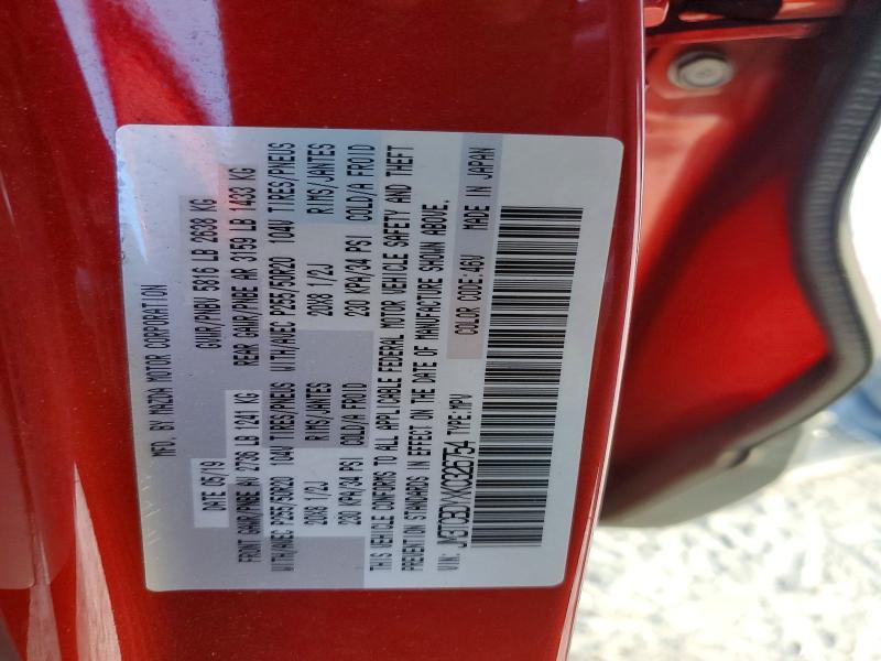 50715446 :رقم المزاد ، JM3TCBDYXK0326754 vin ، 2019 Mazda Cx-9 مزاد بيع