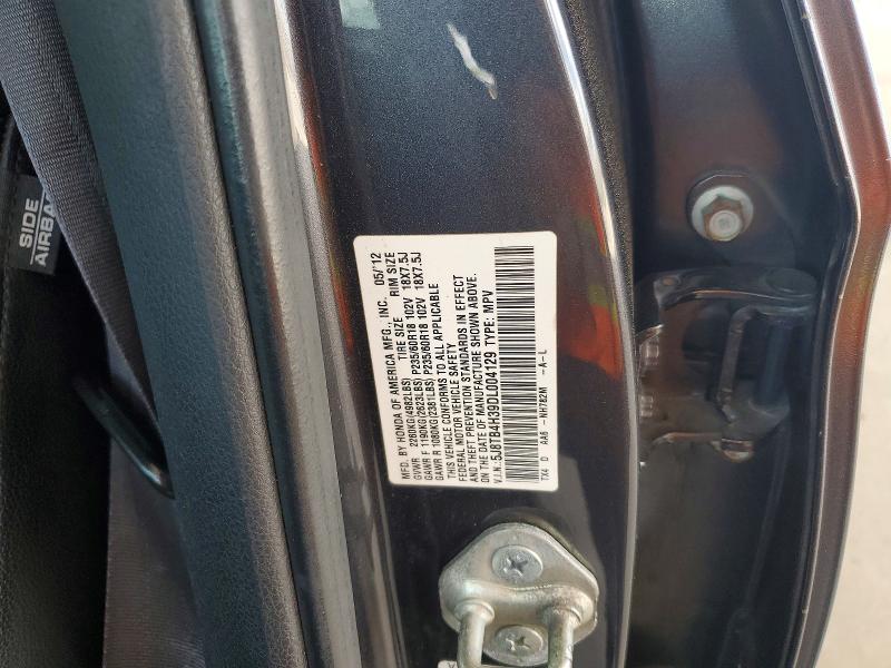 Auction sale of the 2013 Acura Rdx, vin: 5J8TB4H39DL004129, lot number: 50657766
