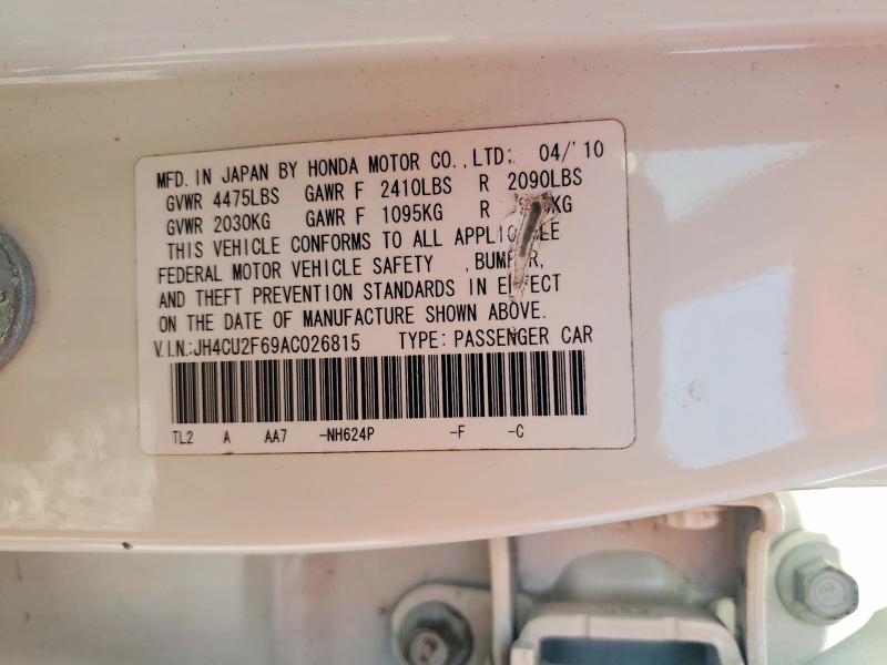 Aukcja sprzedaży 2010 Acura Tsx, vin: JH4CU2F69AC026815, numer aukcji: 51335536