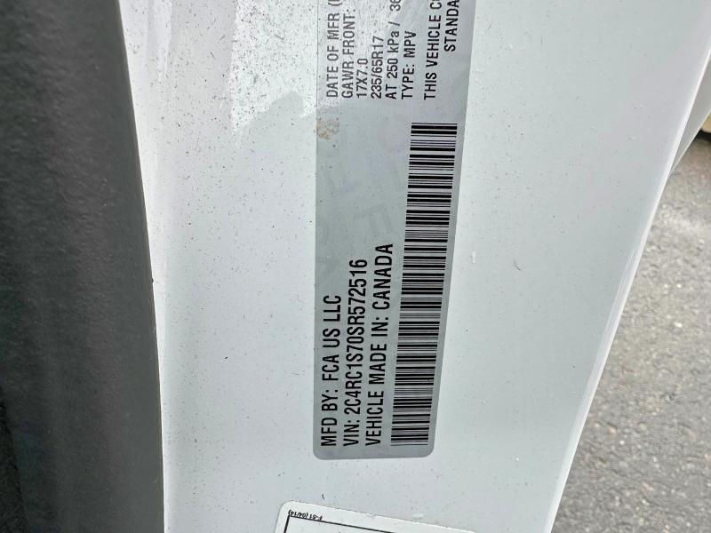 Aukcja sprzedaży 2025 Chrysler Pacifica, vin: 2C4RC1S70SR572516, numer aukcji: 46155766