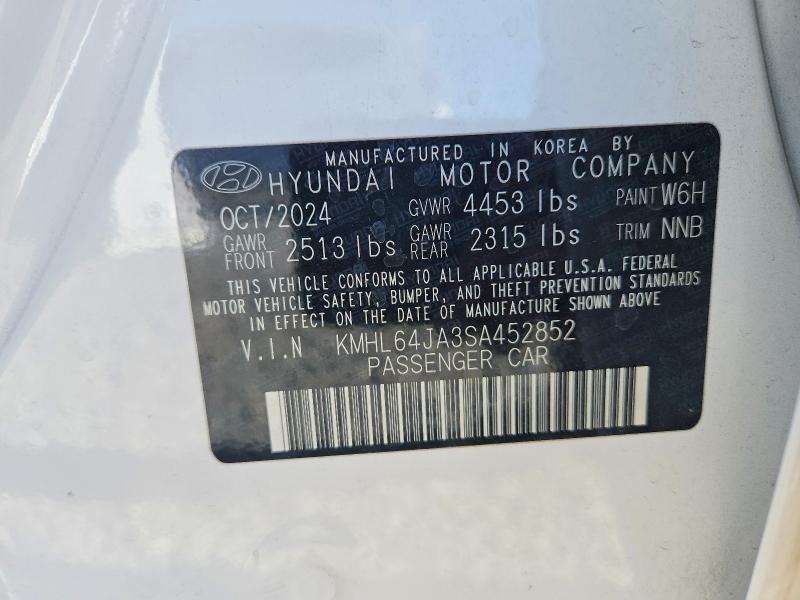 Продажа на аукционе авто 2025 Hyundai Sonata, vin: KMHL64JA3SA452852, номер лота: 51099426