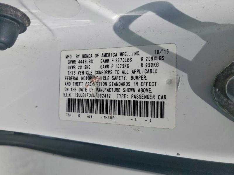 Aukcja sprzedaży 2016 Acura Tlx, vin: 19UUB1F38GA002412, numer aukcji: 48109436