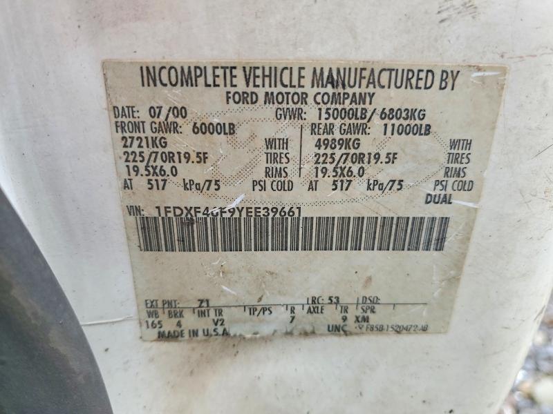 Продажа на аукционе авто 2000 Ford F450, vin: 1FDXF46F9YEE39661, номер лота: 78800025
