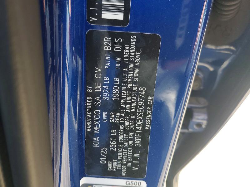 Продаж на аукціоні авто 2025 Kia K4, vin: 3KPFT4DEXSE097748, номер лоту: 49822266