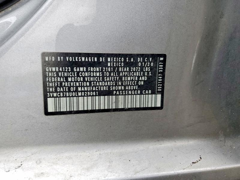 Продаж на аукціоні авто 2020 Volkswagen Jetta, vin: 3VWCB7BU0LM029061, номер лоту: 50903056