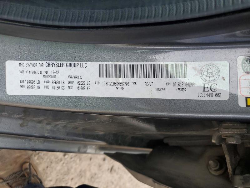 Продаж на аукціоні авто 2013 Dodge Avenger, vin: 1C3CDZCB5DN557700, номер лоту: 50048346
