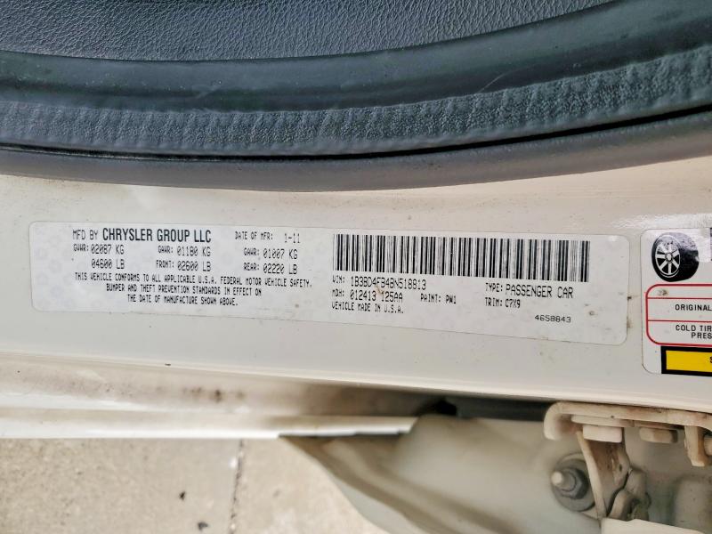 Продаж на аукціоні авто 2011 Dodge Avenger, vin: 1B3BD4FB4BN518813, номер лоту: 50135576