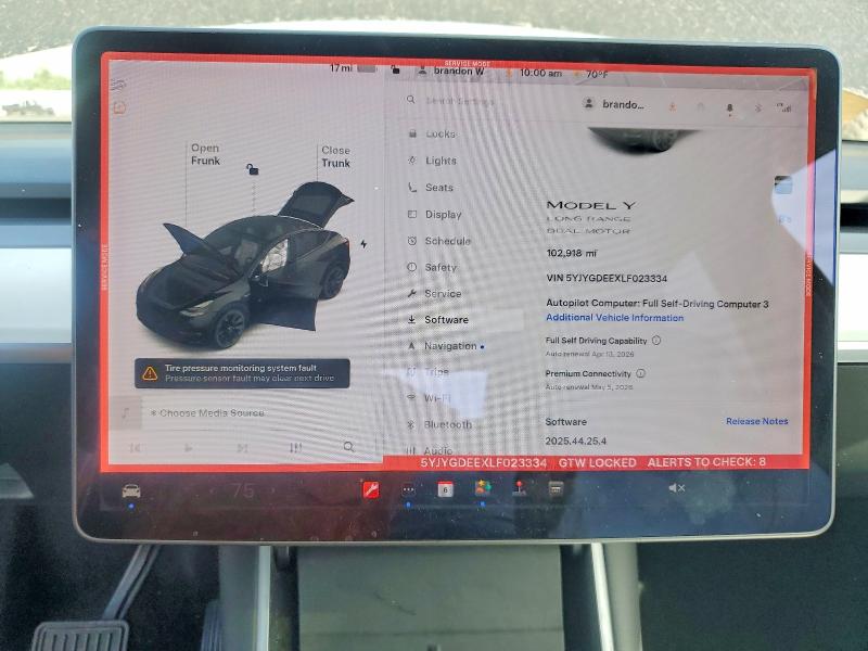Продажа на аукционе авто 2020 Tesla Model Y, vin: 5YJYGDEEXLF023334, номер лота: 48521336