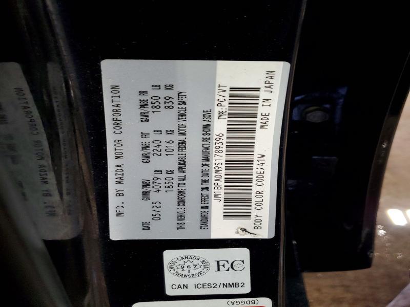 49882526 :رقم المزاد ، JM1BPADM9S1789396 vin ، 2025 Mazda 3 مزاد بيع