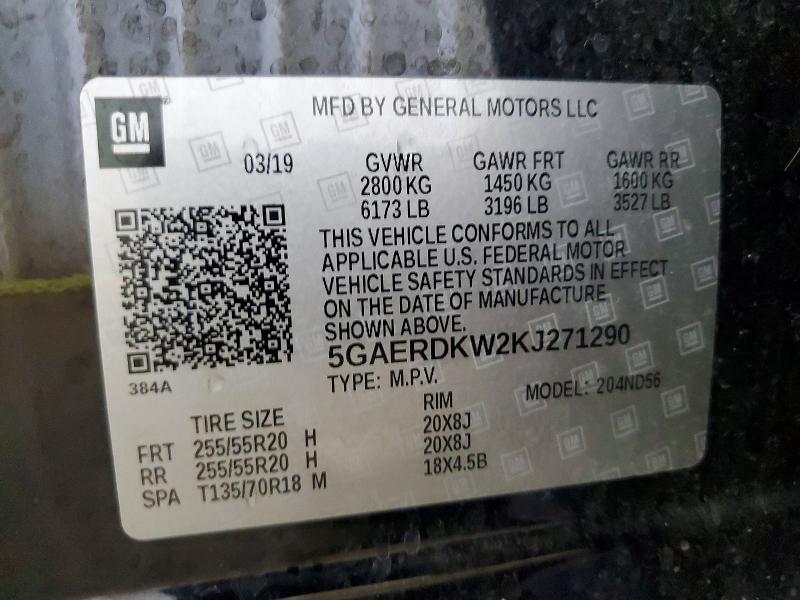 Aukcja sprzedaży 2019 Buick Enclave, vin: 5GAERDKW2KJ271290, numer aukcji: 49148066