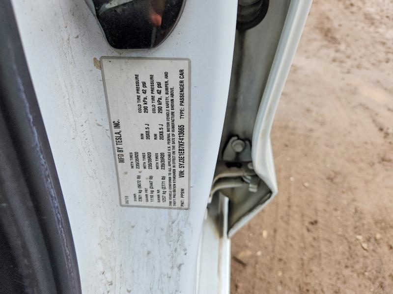 Продаж на аукціоні авто 2019 Tesla Model 3, vin: 5YJ3E1EB7KF413665, номер лоту: 51145276