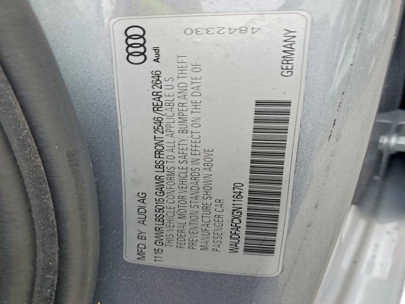 Продажа на аукционе авто 2016 Audi A6, vin: WAUDFAFCXGN116470, номер лота: 51972416