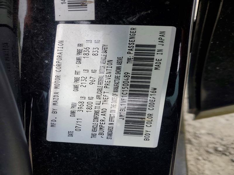 Aukcja sprzedaży 2012 Mazda Mazda3, vin: JM1BL1VF1C1500489, numer aukcji: 51211146