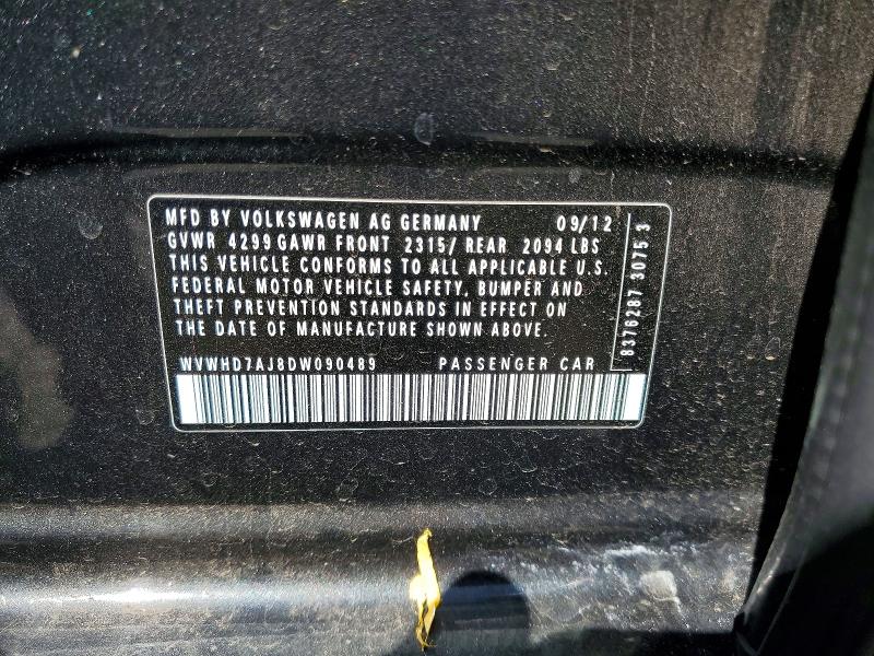 Aukcja sprzedaży 2013 Volkswagen Gti, vin: WVWHD7AJ8DW090489, numer aukcji: 51478716