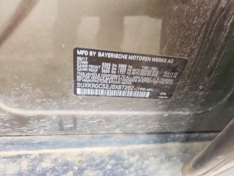 Продаж на аукціоні авто 2018 Bmw X5, vin: 5UXKR0C52J0X87202, номер лоту: 50794396