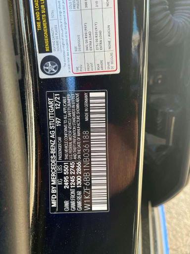 Продаж на аукціоні авто 2022 Mercedes-benz E, vin: W1KZF6BB1NB036188, номер лоту: 49340996