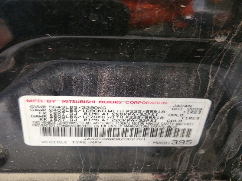Продаж на аукціоні авто 2010 Mitsubishi Outlander, vin: JA4JT3AW8AZ002781, номер лоту: 48673636