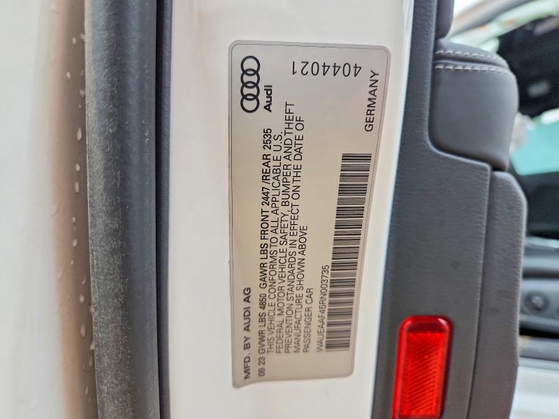 Aukcja sprzedaży 2024 Audi A4, vin: WAUEAAF45RN003735, numer aukcji: 50821596