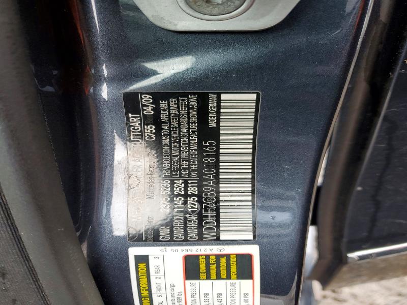 Продаж на аукціоні авто 2010 Mercedes-benz E, vin: WDDHF7CB9AA018165, номер лоту: 47663456