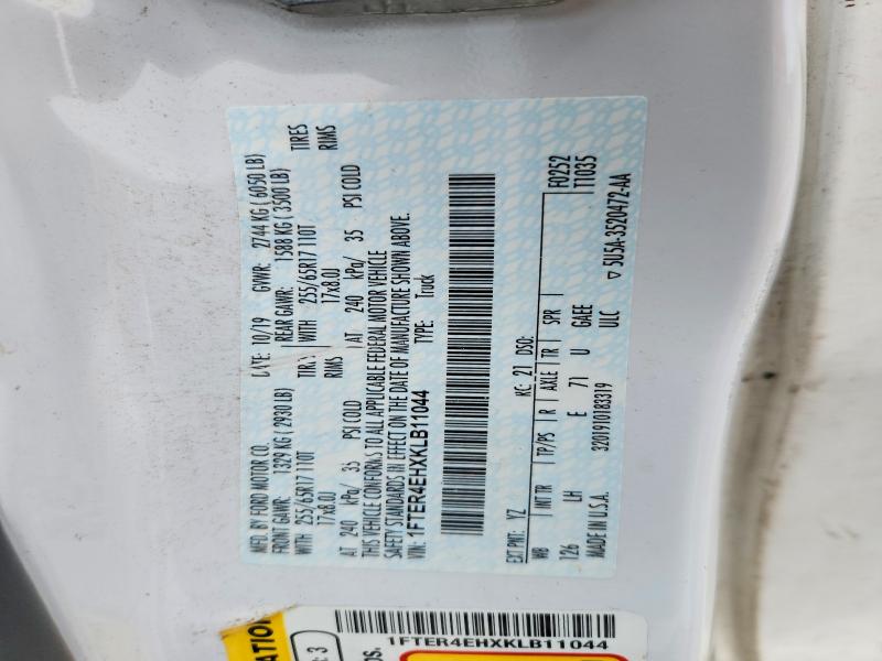 Продаж на аукціоні авто 2019 Ford Ranger, vin: 1FTER4EHXKLB11044, номер лоту: 51289126