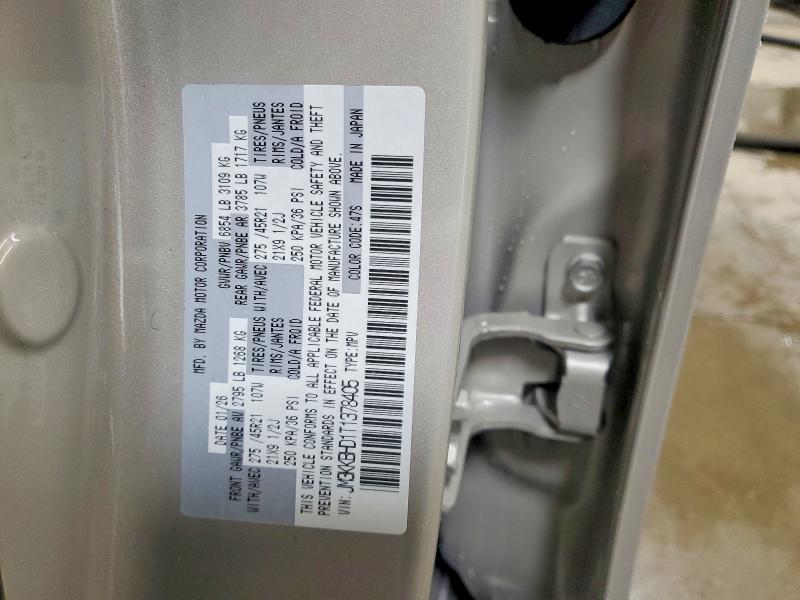 Aukcja sprzedaży 2026 Mazda Cx-90, vin: JM3KKBHD1T1378405, numer aukcji: 49392996