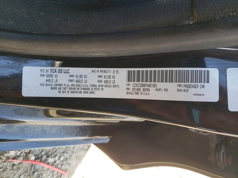 2015 Chrysler 200 მანქანა იყიდება აუქციონზე, vin: 1C3CCCBB8FN661991, აუქციონის ნომერი: 49951696