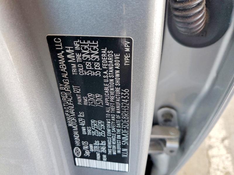 Aukcja sprzedaży 2024 Hyundai Tucson, vin: 5NMJF3DE8RH324336, numer aukcji: 51423726