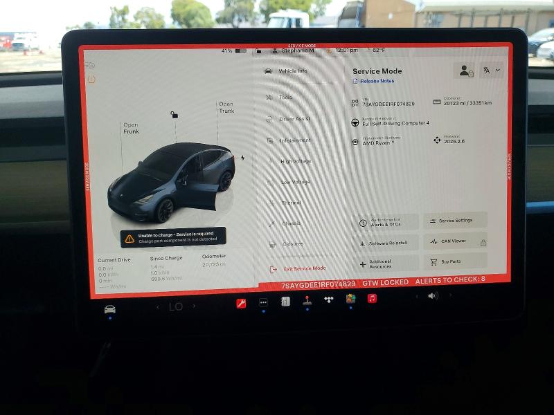 2024 Tesla Model Y მანქანა იყიდება აუქციონზე, vin: 7SAYGDEE1RF074829, აუქციონის ნომერი: 49440716