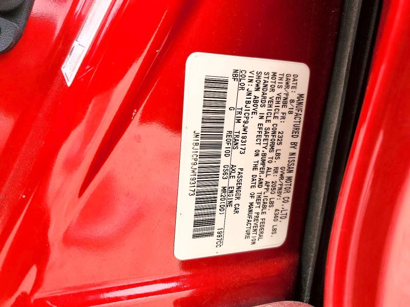 2018 Nissan Rogue Sport მანქანა იყიდება აუქციონზე, vin: JN1BJ1CP9JW193173, აუქციონის ნომერი: 49494816