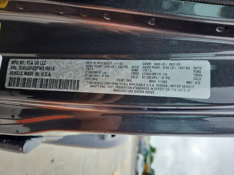 Продажа на аукционе авто 2023 Jeep Wrangler, vin: 1C4HJXFG5PW515614, номер лота: 51323276