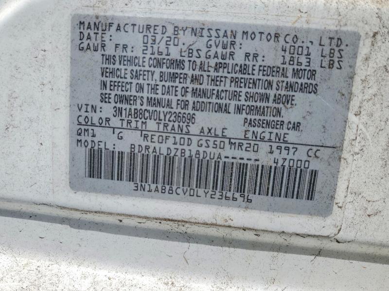 Auction sale of the 2020 Nissan Sentra, vin: 3N1AB8CV0LY236696, lot number: 51199626