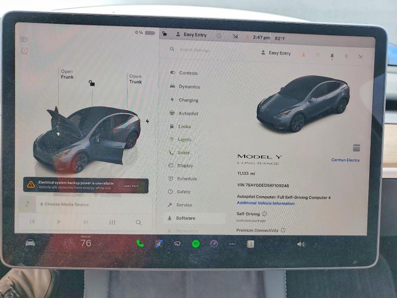 Продаж на аукціоні авто 2024 Tesla Model Y, vin: 7SAYGDED5RF109248, номер лоту: 49470936