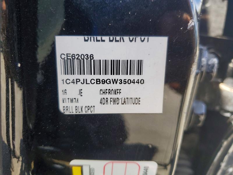 Продажа на аукционе авто 2016 Jeep Cherokee, vin: 1C4PJLCB9GW350440, номер лота: 49967536
