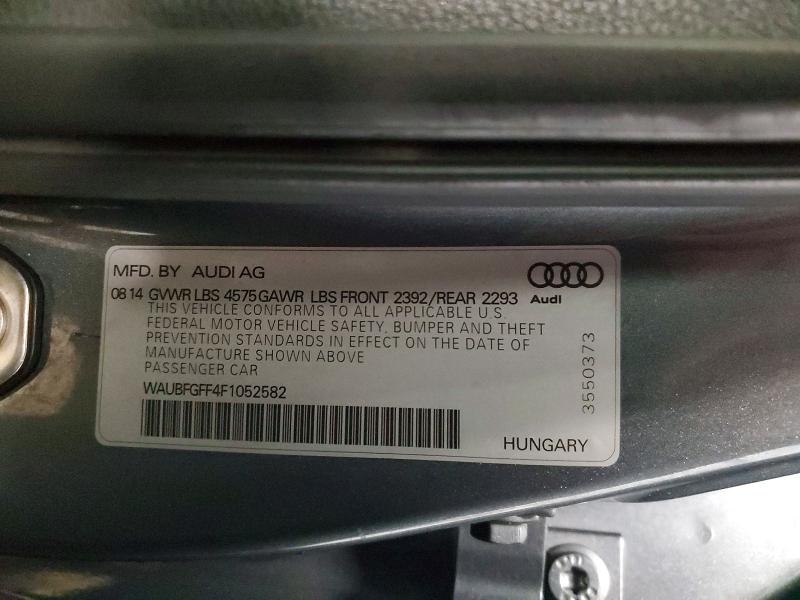 Aukcja sprzedaży 2015 Audi A3, vin: WAUBFGFF4F1052582, numer aukcji: 48508946