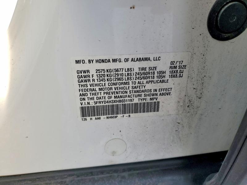 Aukcja sprzedaży 2017 Acura Mdx, vin: 5FRYD4H3XHB031197, numer aukcji: 48294636