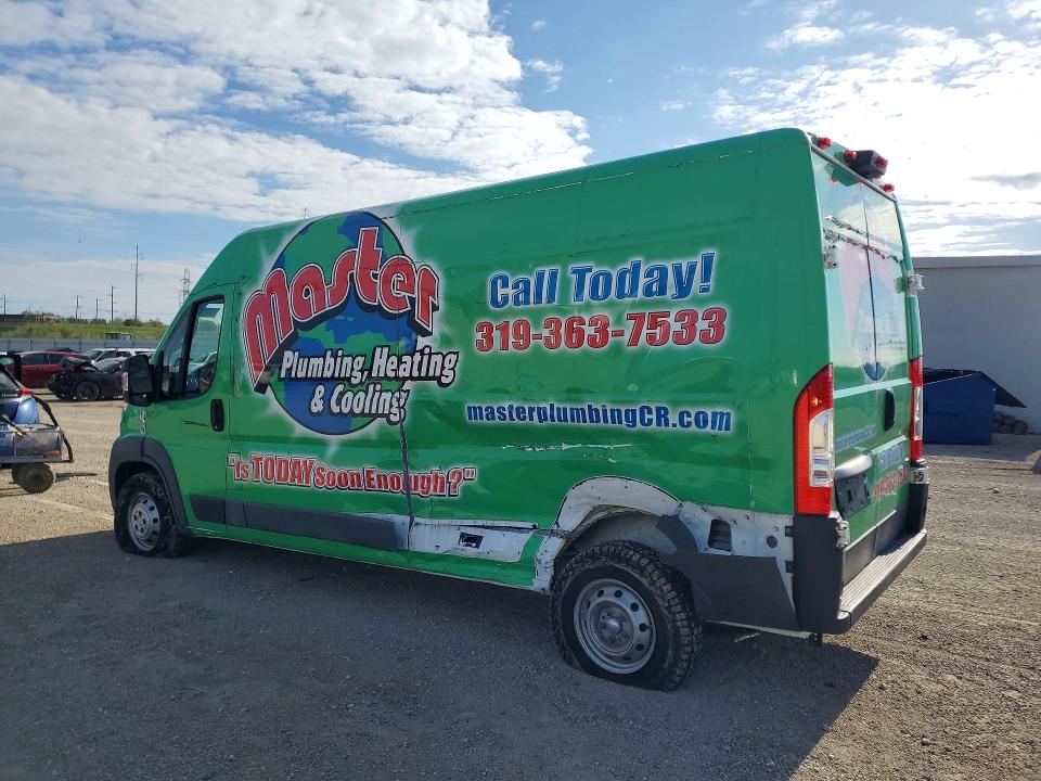 51365766 :رقم المزاد ، 3C6TRVDG8JE153555 vin ، 2018 Ram Promaster 2500 مزاد بيع