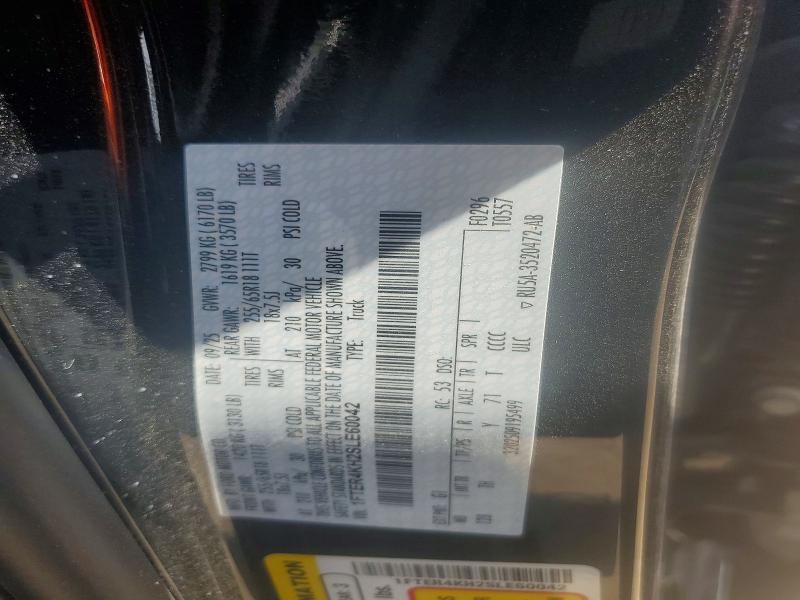 50791986 :رقم المزاد ، 1FTER4KH2SLE60042 vin ، 2025 Ford Ranger مزاد بيع