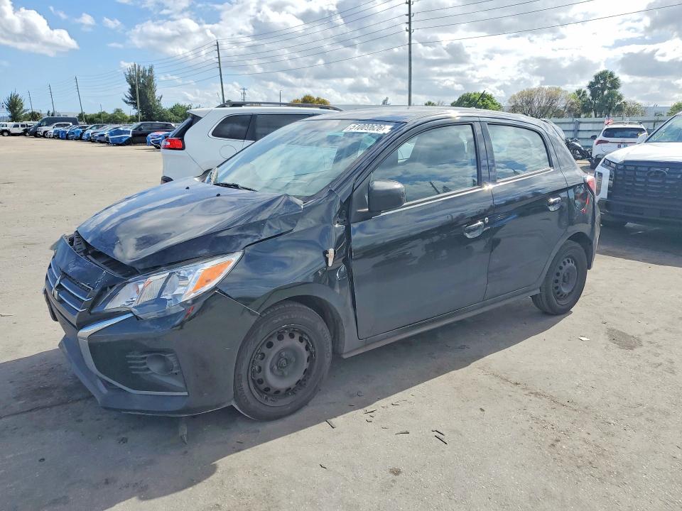 2021 Mitsubishi Mirage მანქანა იყიდება აუქციონზე, vin: ML32AUHJ0MH012539, აუქციონის ნომერი: 51009626