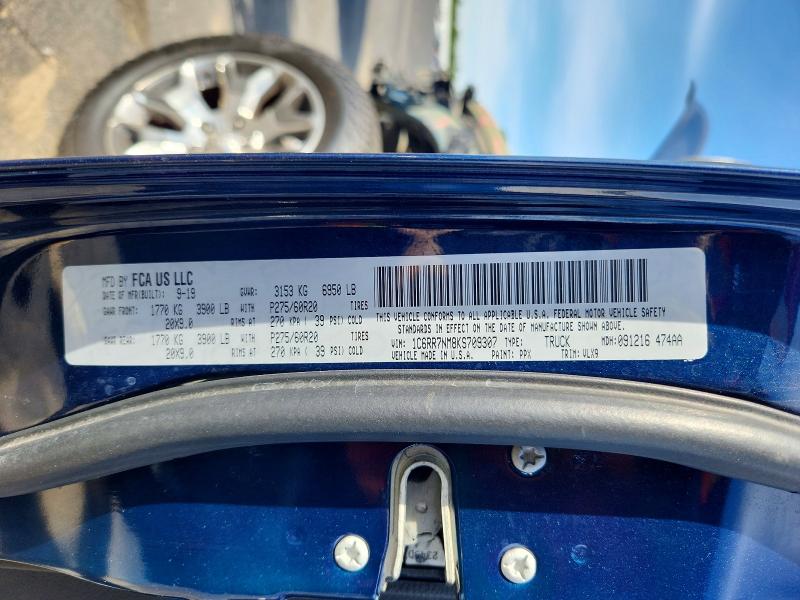 Aukcja sprzedaży 2019 Ram 1500 Classic, vin: 1C6RR7NM8KS709307, numer aukcji: 49836166