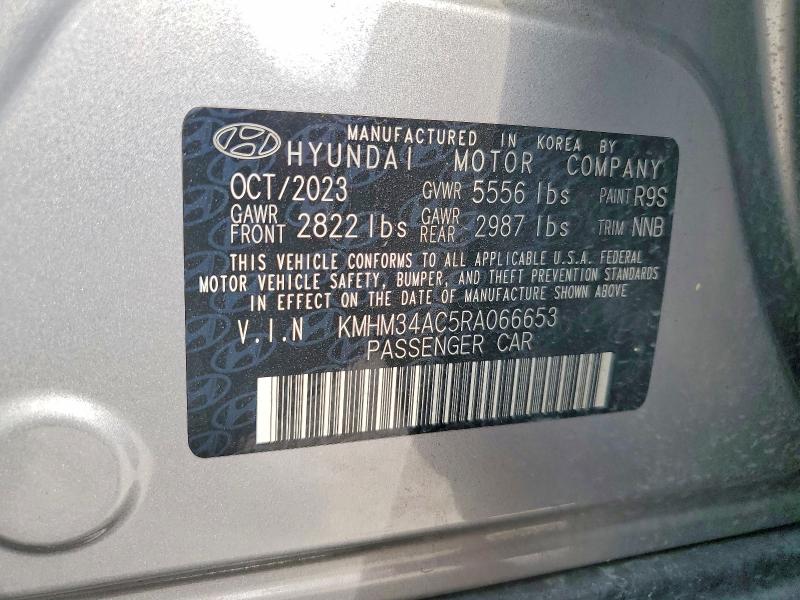 Aukcja sprzedaży 2024 Hyundai Ioniq 6, vin: KMHM34AC5RA066653, numer aukcji: 51341266