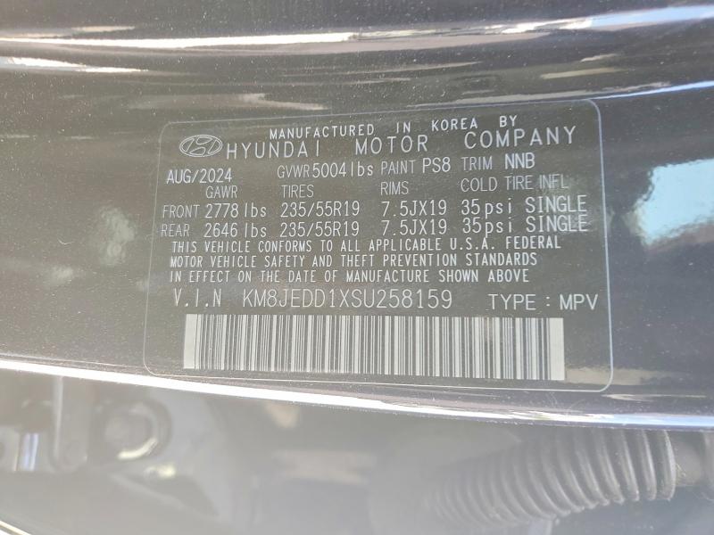 2025 Hyundai Tucson მანქანა იყიდება აუქციონზე, vin: KM8JEDD1XSU258159, აუქციონის ნომერი: 51286186