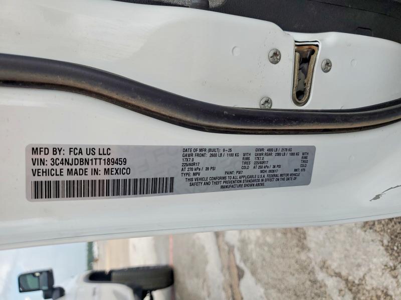 50913086 :رقم المزاد ، 3C4NJDBN1TT189459 vin ، 2026 Jeep Compass مزاد بيع