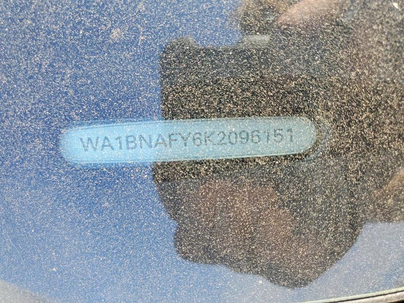 49588826 :رقم المزاد ، WA1BNAFY6K2096151 vin ، 2019 Audi Q5 مزاد بيع