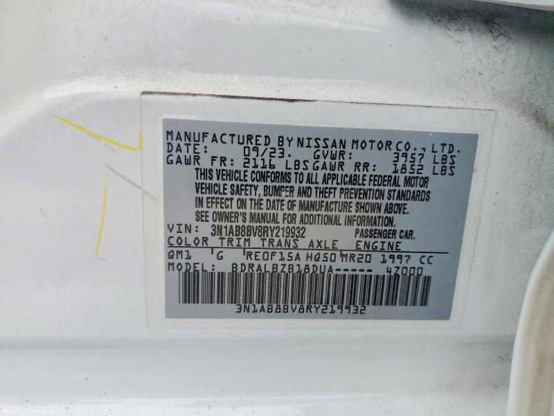 Продаж на аукціоні авто 2024 Nissan Sentra, vin: 3N1AB8BV8RY219932, номер лоту: 50787056