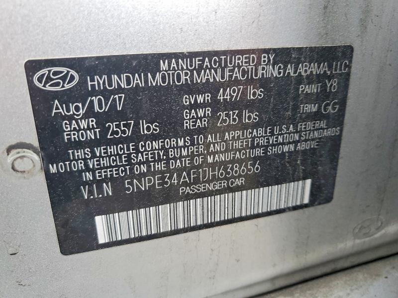 Продажа на аукционе авто 2018 Hyundai Sonata, vin: 5NPE34AF1JH638656, номер лота: 51279376