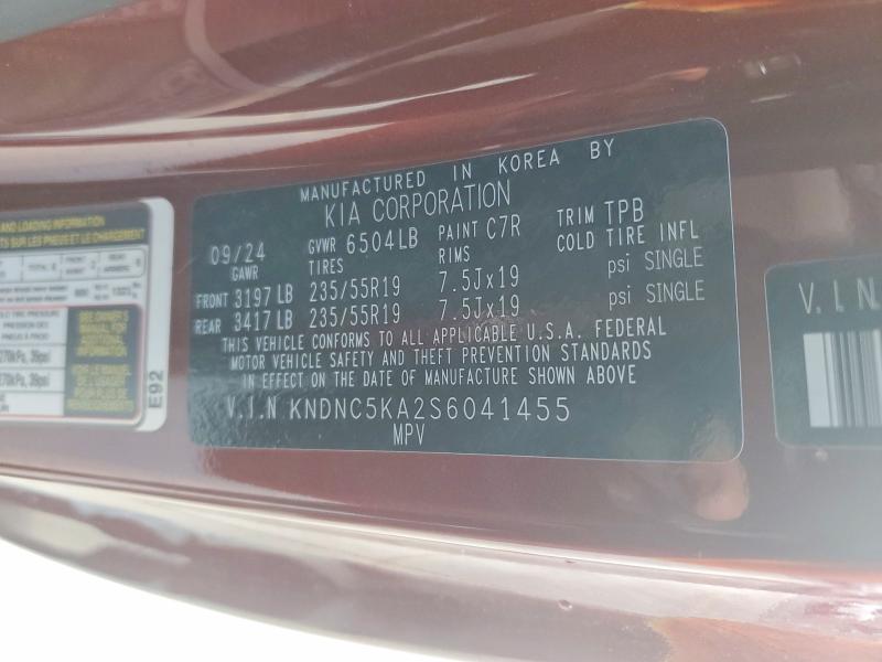 Продаж на аукціоні авто 2025 Kia Carnival Hybrid, vin: KNDNC5KA2S6041455, номер лоту: 48631846