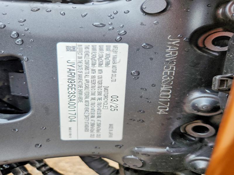 Aukcja sprzedaży 2025 Yamaha Mt09, vin: JYARN95E3SA001704, numer aukcji: 49392906
