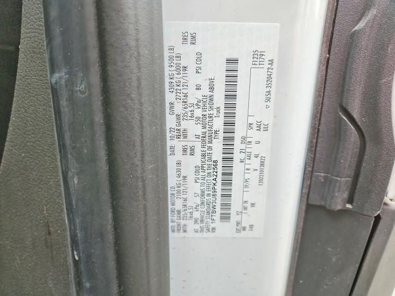 50954026 :رقم المزاد ، 1FTBW3U89PKA22568 vin ، 2023 Ford Transit مزاد بيع